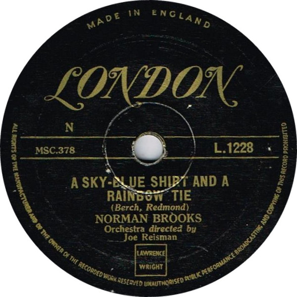 baixar álbum Norman Brooks - A Sky Blue Shirt And A Rainbow Tie This Waltz With You