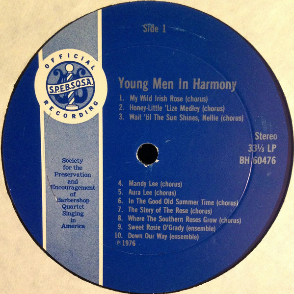 ladda ner album Henry Sibley High School Boy's Barbershop Chorus - Young Men In Harmony
