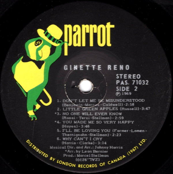 Ginette Reno - Ginette Reno | Parrot (PAS. 71032) - 4