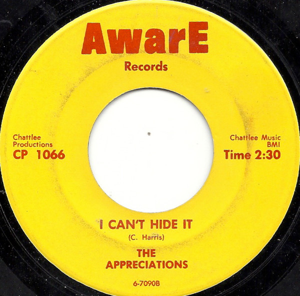 ladda ner album The Appreciations - I Cant Hide It No No No