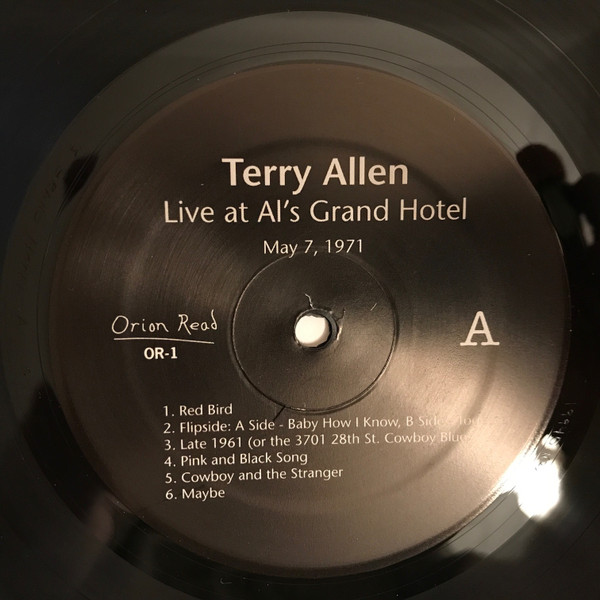 baixar álbum Terry Allen - Live At Als Grand Hotel May 7th 1971