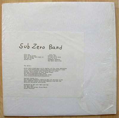 descargar álbum Sub Zero Band - Sub Zero Band
