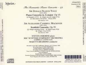 Sir Alexander Campbell Mackenzie - Scottish Concerto, Op 55 • Piano Concerto In A Major, Op 15