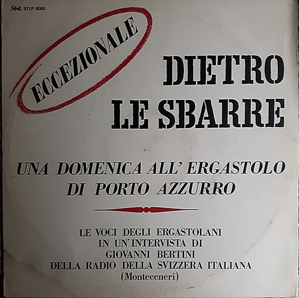 lataa albumi Giovanni Bertini - Dietro Le Sbarre Una Domenica AllErgastolo Di Porto Azzurro