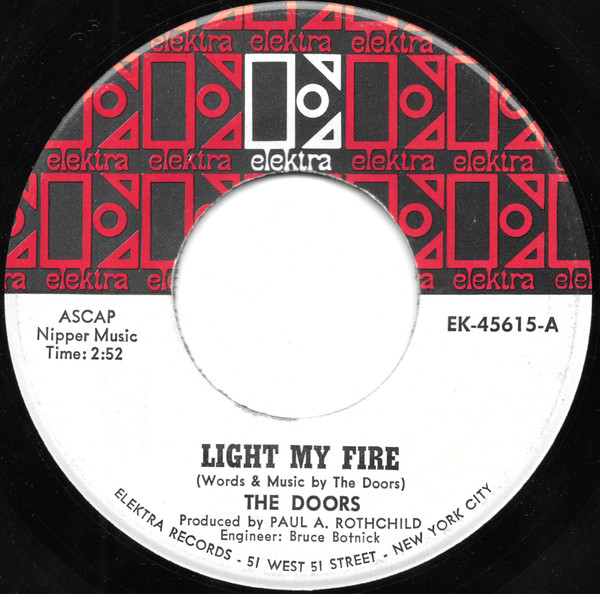 The Doors – Light My Fire (1967, Terre Haute, Vinyl) - Discogs