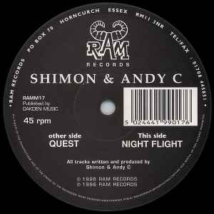 Andy C & Shimon - Quest / Night Flight album cover