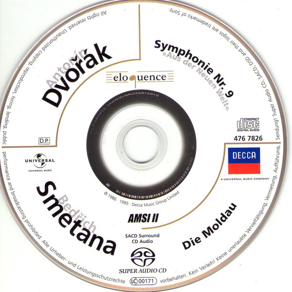 ladda ner album Antonín Dvořák, Bedřich Smetana, The Cleveland Orchestra, Christoph von Dohnányi - Symphonie Nr 9 Aus Der Neuen Welt Die Moldau
