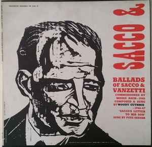 Woody Guthrie - Ballads Of Sacco & Vanzetti album cover