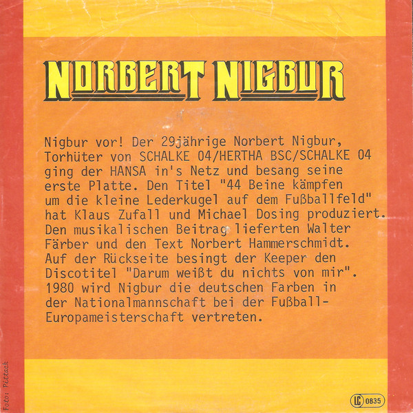 Album herunterladen Norbert Nigbur - 44 Beine