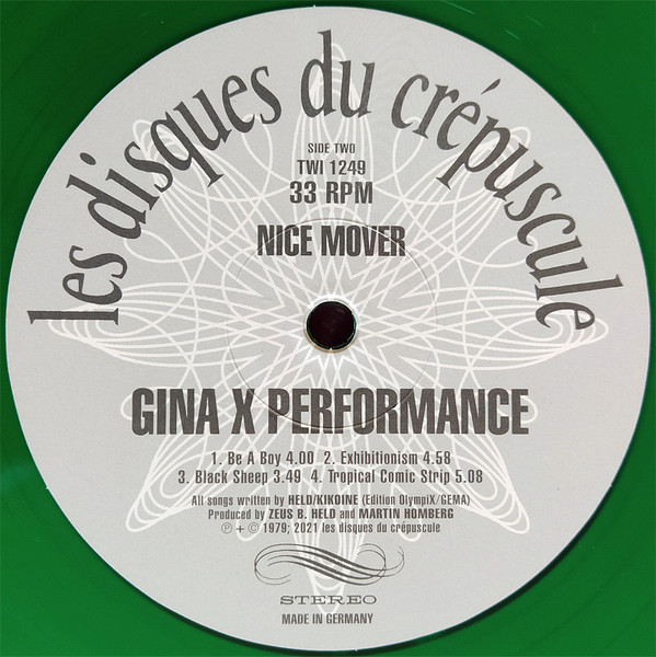 Gina X Performance - Nice Mover + Voyeur | Les Disques Du Crépuscule (TWI 1249) - 6