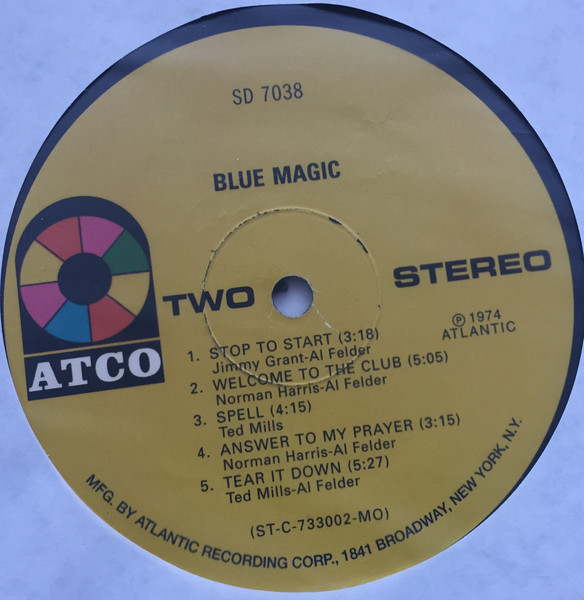 Blue Magic - The Magic of The Blue - Full 1974 Vinyl Album 