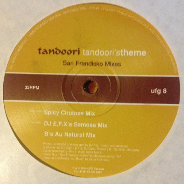 Tandoori's Theme (San Frandisko Mixes & E-Lustrious Remixes)