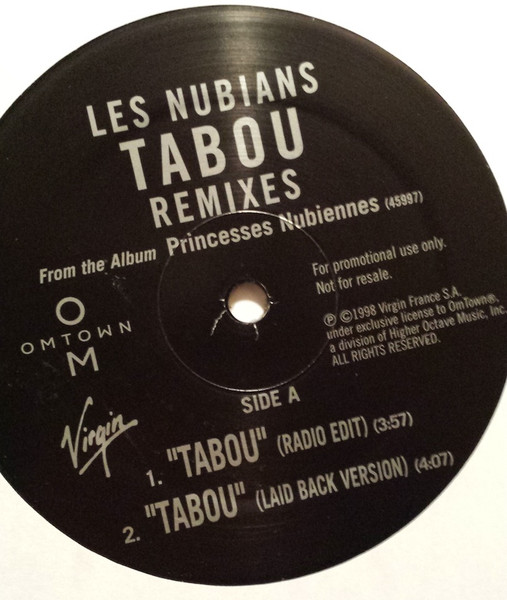 Les Nubians – Tabou (Remixes) (1998, Vinyl) - Discogs