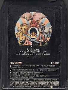 Queen – A Day At The Races (1976, 8-Track Cartridge) - Discogs