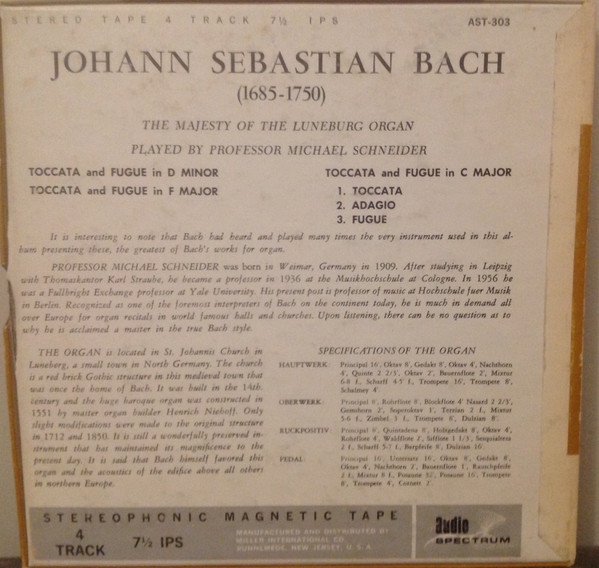 ladda ner album Bach, Professor Michael Schneider - The Majesty Of The Lüneberg Organ