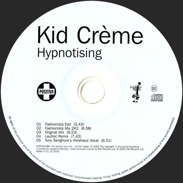 baixar álbum Kid Creme - Hypnotising