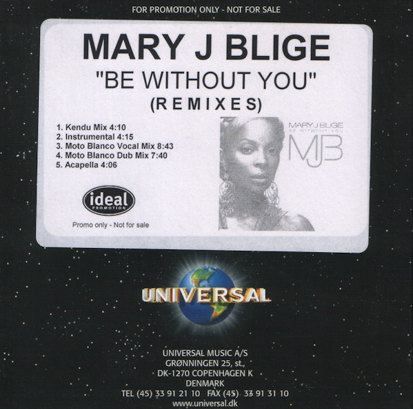 Junior transfusion stege Mary J Blige – Be Without You (Remixes) (2006, CD) - Discogs
