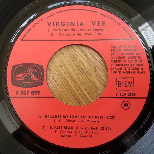 ladda ner album Virginia Vee - Because My Love Est A Paris