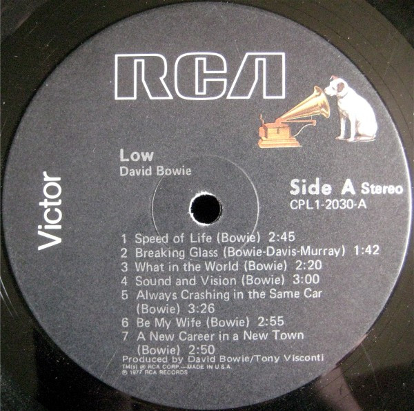 David Bowie – Low (1977, Vinyl) - Discogs