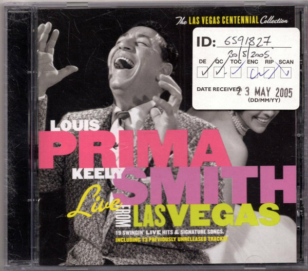 Louis Prima And Keely Smith With Sam Butera And The Witnesses – Las Vegas  Prima Style (1959, Vinyl) - Discogs