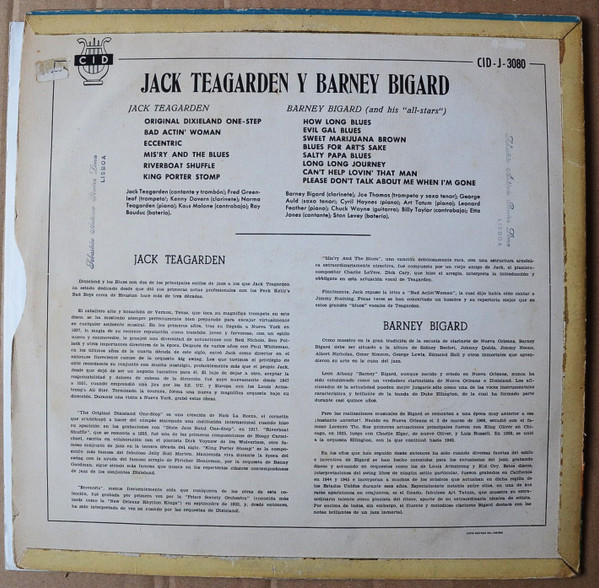last ned album Various - Jack Teagarden Y Barney Bigard
