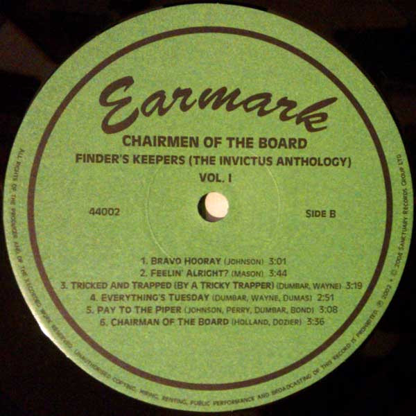 baixar álbum Download Chairmen Of The Board - Finders Keepers The Invictus Anthology Vol3 album