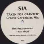 Cover of Taken For Granted (Groove Chronicles Mix), 2000-03-00, Vinyl