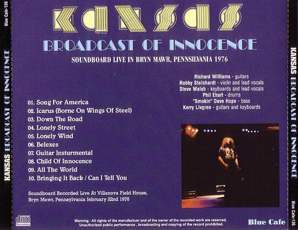 last ned album Kansas - Broadcast Of Innocence