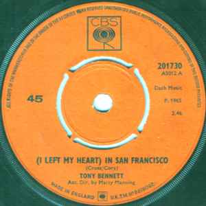 Tony Bennett – (I Left My Heart) In San Francisco (1965, Push Out