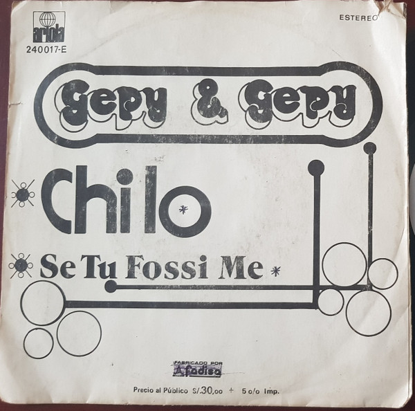 Album herunterladen Gepy & Gepy - Chi Io Se Tu Fossi Me