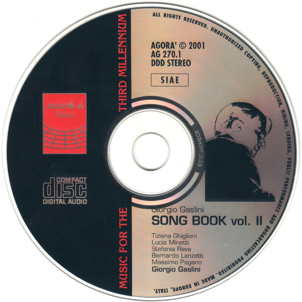 télécharger l'album Giorgio Gaslini - Song Book VolII