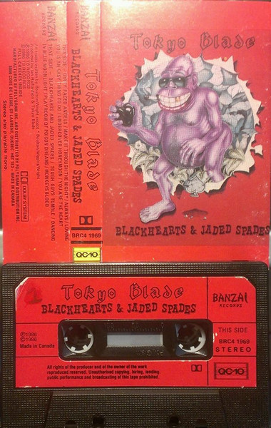 Tokyo Blade – Blackhearts & Jaded Spades (1986, Cassette