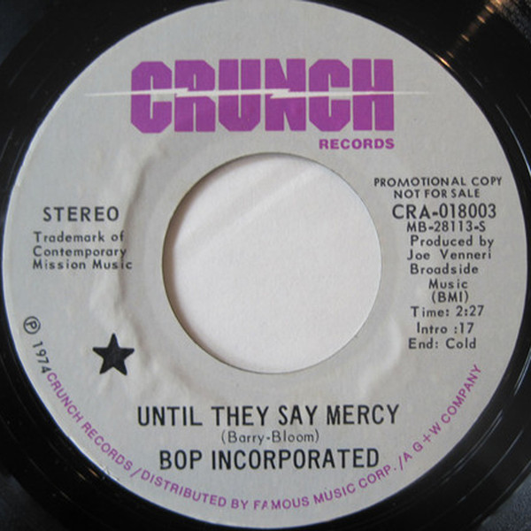 ladda ner album Bop Incorporated - Until The Say Mercy Different Directions