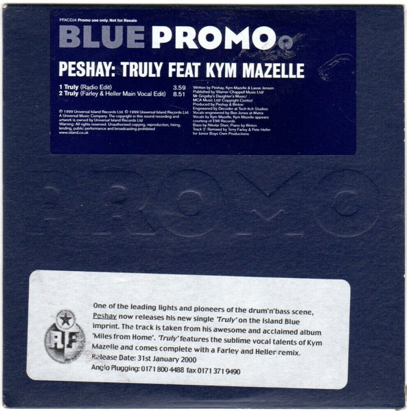 Peshay – Truly (1999, Vinyl) - Discogs