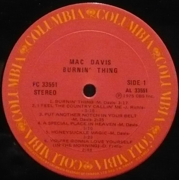 baixar álbum Mac Davis - Burnin Thing