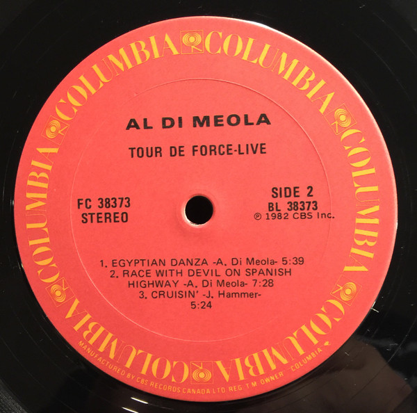 Al Di Meola - Tour De Force - "Live" | Columbia (FC 38373) - 5