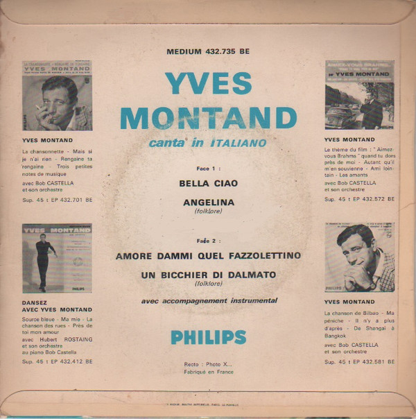 descargar álbum Yves Montand - Canta In Italiano
