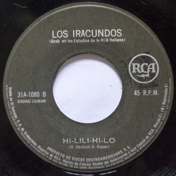ladda ner album Los Iracundos - Es La Lluvia Que Cae Ela Pioggia Que Ve Hi Lili Hi Lo