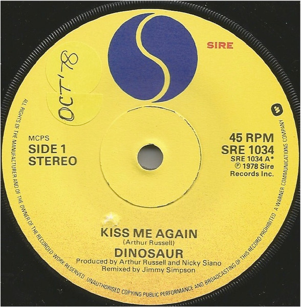 Dinosaur – Kiss Me Again (1978, Vinyl) - Discogs