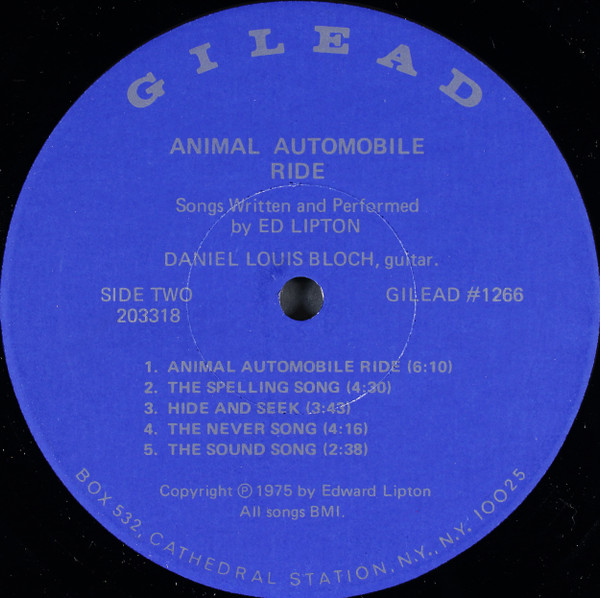 ladda ner album Edward Lipton - Animal Automobile Ride
