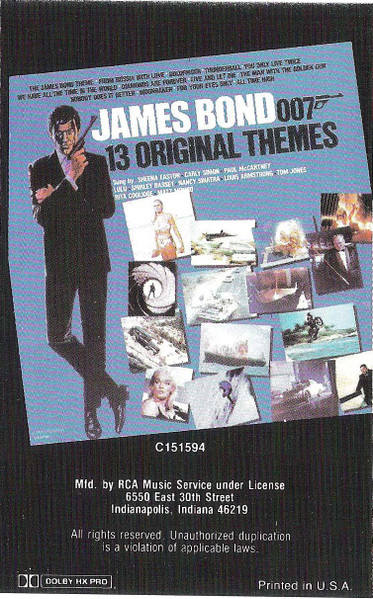 James Bond 007 - 13 Original Themes (1984, Specialty Rec. Corp