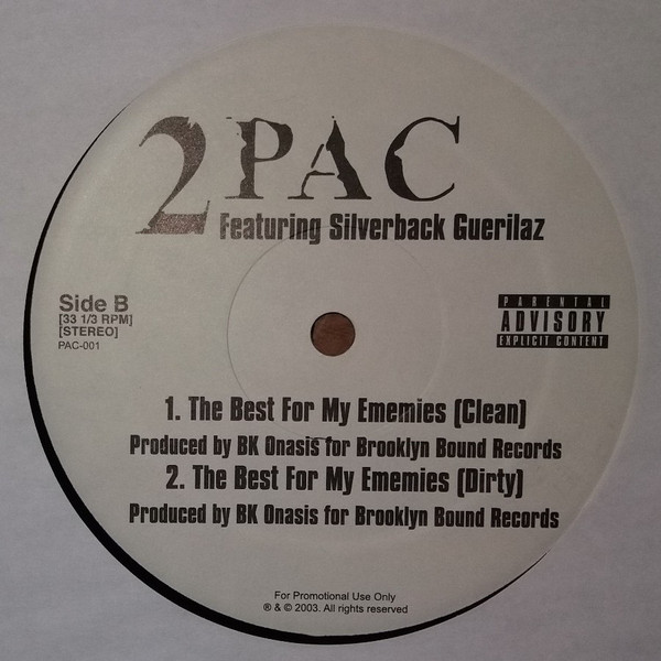 Album herunterladen 2Pac Featuring Silverback Guerillaz - The Best For My Ememies