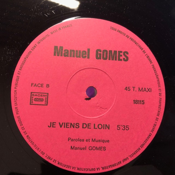 Album herunterladen Manuel Gomes - Toutes ces NouvellesJe Viens de Loin