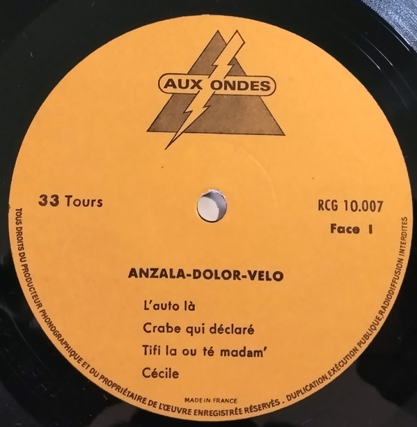lataa albumi Yvon Anzala, Marcel Lollia, Dolor Meliot - Anzala Dolor Vélo