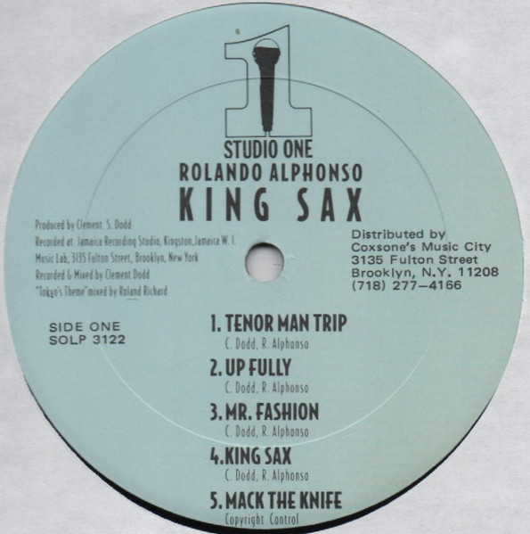 Rolando Alphonso – King Sax (Vinyl) - Discogs