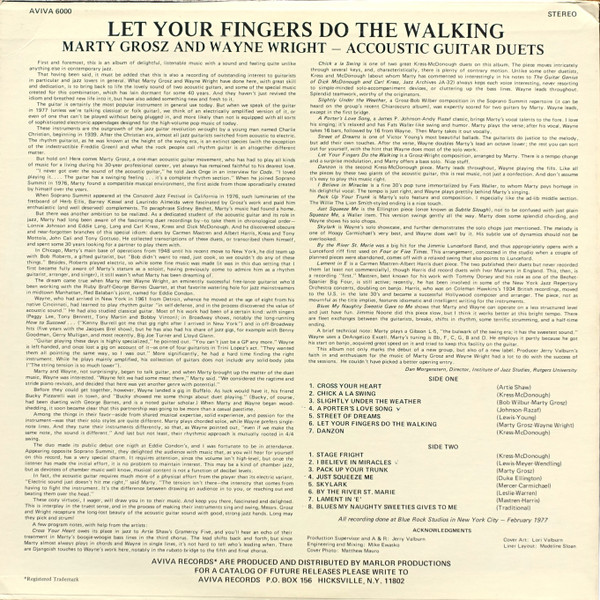 télécharger l'album Marty Grosz Wayne Wright - Let Your Fingers Do The Walking Acoustic Guitar Duets
