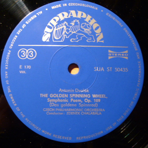 baixar álbum Dvořák Czech Philharmonic Orchestra, Zdeněk Chalabala - The Wild Dove The Golden Spinning Wheel