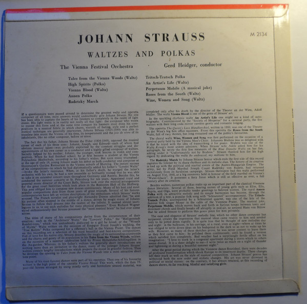 baixar álbum Wiener Festspielorchester, Gerd Heidger - Johann Strauss Waltzes And Polkas