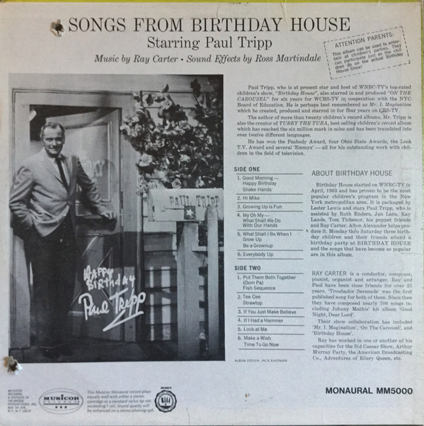 télécharger l'album Paul Tripp - Songs From Birthday House