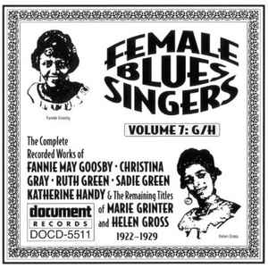 Various - Female Blues Singers Volume 7: G/H (1922-1929)  album cover